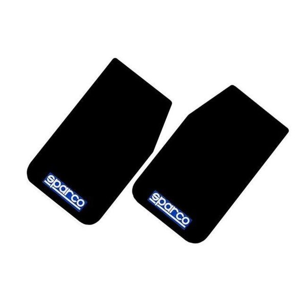 Sparco Sparco 03791NR Black Mud Flap; Pair 03791NR